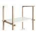 Woody Shelving Soaped Oak Frame 2.0 - Column, High - Almond White Steel Shelves, by HAY