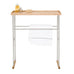 'Yoku' Caddy Towel Rail - Oak - by Wireworks