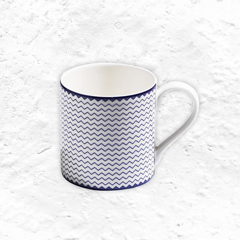 ZigZag Mug - Cobalt - by Richard Brendon