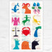 Signs of the Zodiac poster by David Shrigley