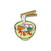 New Retro Pin Badge - Udon Noodles - by Hightide