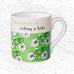 Happiness Cycling Bone China Mug Green - by Repeat Repeat
