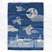 Minuit Blanc - Christmas Tea Towel - by Tissage Moutet