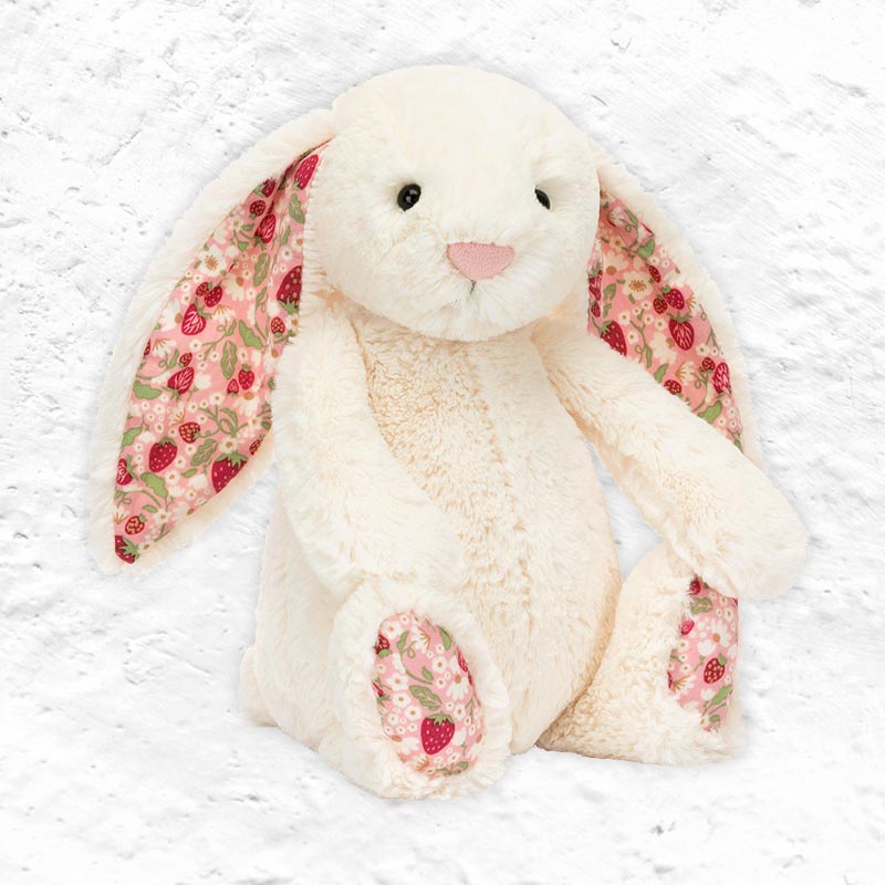 Blossom Cream Bunny 'Berry' - Medium - Jellycat