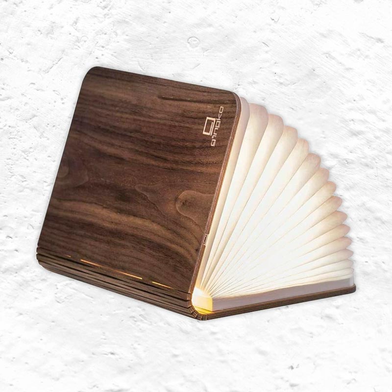 Smart Book Light Mini - Walnut - des. Paul and Natalie Sun