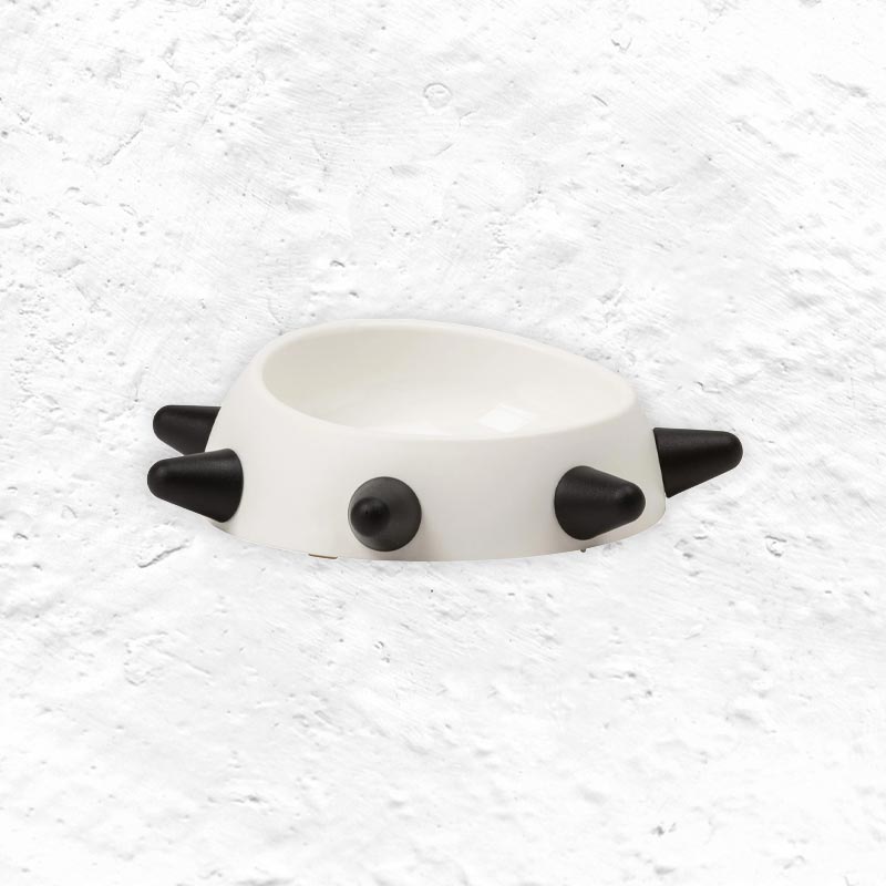 "BOSS" Dog Bowl - White- by United Pets