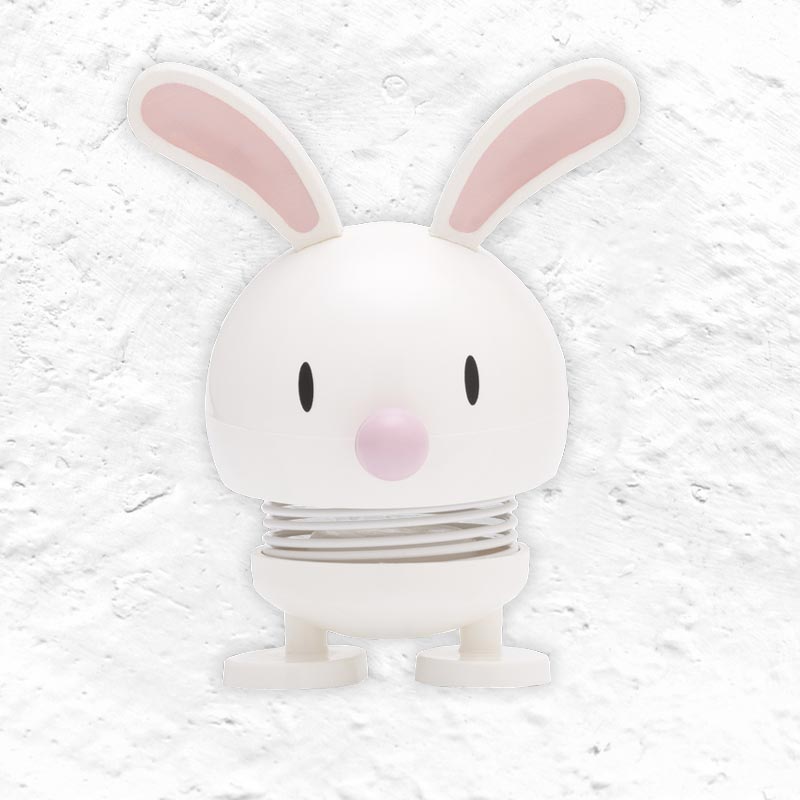 Hoptimist Bunny - White