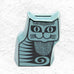 Magpie x Hornsea, Cat Moneybox in Teal, orignal des. by John Clappison