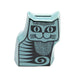 Magpie x Hornsea, Cat Moneybox in Teal, orignal des. by John Clappison