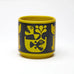 Magpie x Hornsea Mug with Cat and Piranha motif in Chartreuse