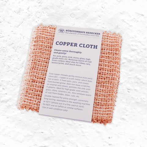 Copper cloth (set of two) by Burstenhaus Redecker
