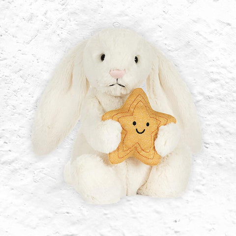 Cream Bunny with Star - Jellycat