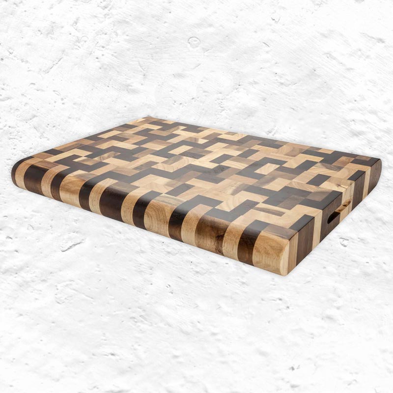 Multiwood Rectangular Cutting Board - Acacia & Rubberwood - 40x30 - by R Forest