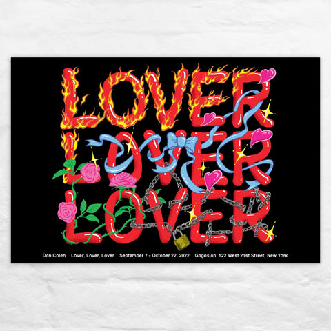 Lover Lover Lover poster by Dan Colen