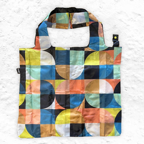 LOQI Foldaway Shopping Bag - ECHO circles