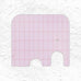 Elephant Chop & Serve Board - Medium 28 x 25 cm - Pink - by Muurla