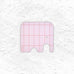 Elephant Coaster Pink - by Muurla