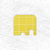 Elephant Coaster Yellow - by Muurla