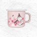 Moomin Enamel Mug - In the garden, girls - by Muurla