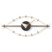 Eye Clock - brass / walnut - des. George Nelson, 1948-60 (made by Vitra)