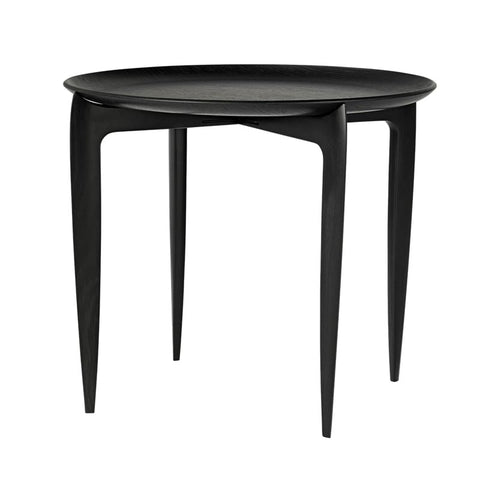 Foldable Tray table - black -  des. Willumsen & Engholm, 1958 (made by Fritz Hansen)