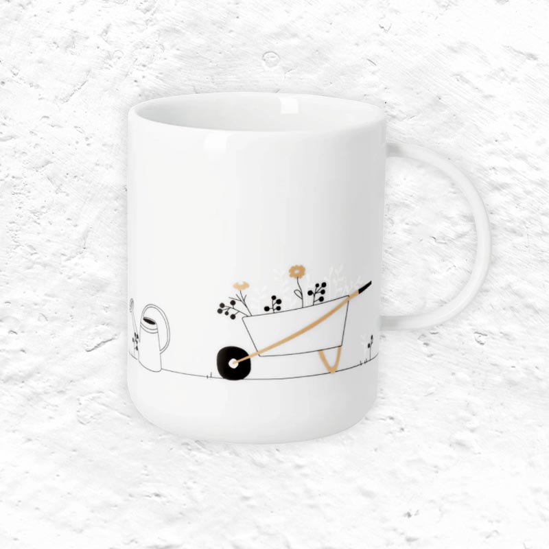 Porcelain mug - garden, by Räder