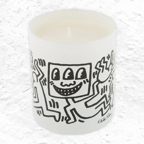 Keith Haring 'Men Drawings' (white) scented candle