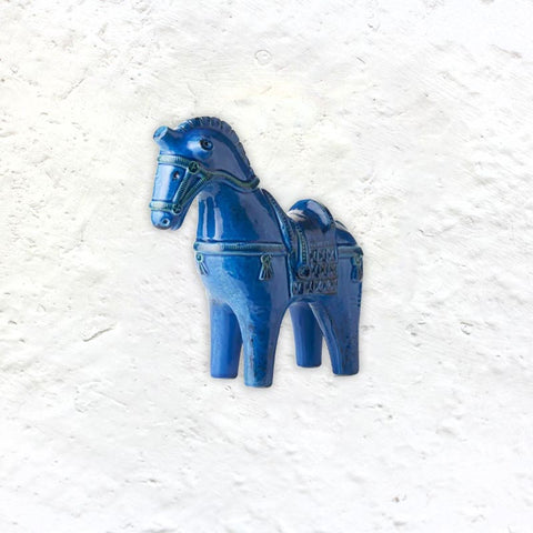 Rimini Blu Horse Number 139 des. Aldo Londi for Bitossi