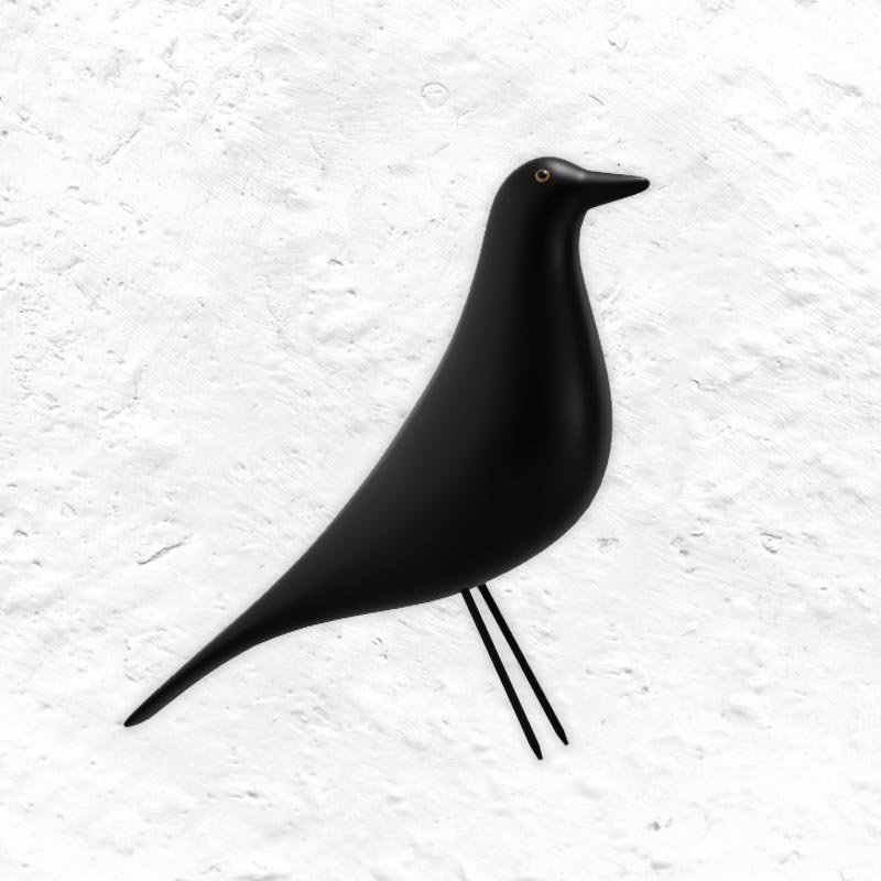 Eames House Bird (Black) des Charles & Ray Eames