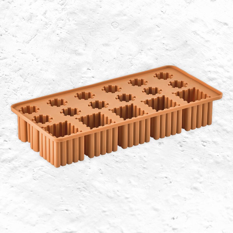 Singles Ice Cube Tray - Apricot - by Zone Denmark