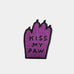 Kiss My Paw - fabric patch by David Shrigley