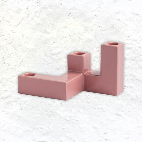 Pink Tube Candleholder by &Klevering