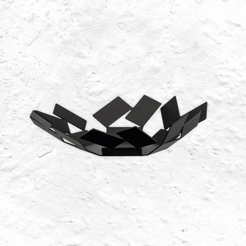 La Stanza dello Scirocco Fruit Bowl / Fruit Holder (Black, Small) - des. Mario Trimarchi for Alessi