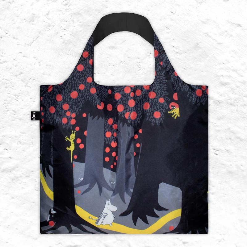 LOQI Foldaway Shopping Bag - Moomin - Forest