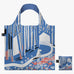 LOQI Foldaway Shopping Bag - Moomin - Blue Forest