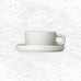 PILAR Tea cup & saucer pair - Moonbeam - des. Nina Thöming for Blomus