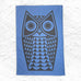 Magpie x Hornsea, Owl Tea towel in Blue