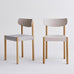 Pack Chair 10 - Chalk Grey - Oiled Oak, des. Jasper Morrison for HAY