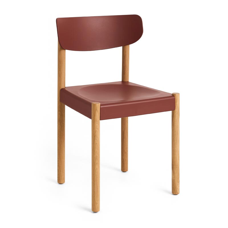 Pack Chair 10 - Hull Red - Oiled Oak, des. Jasper Morrison for HAY