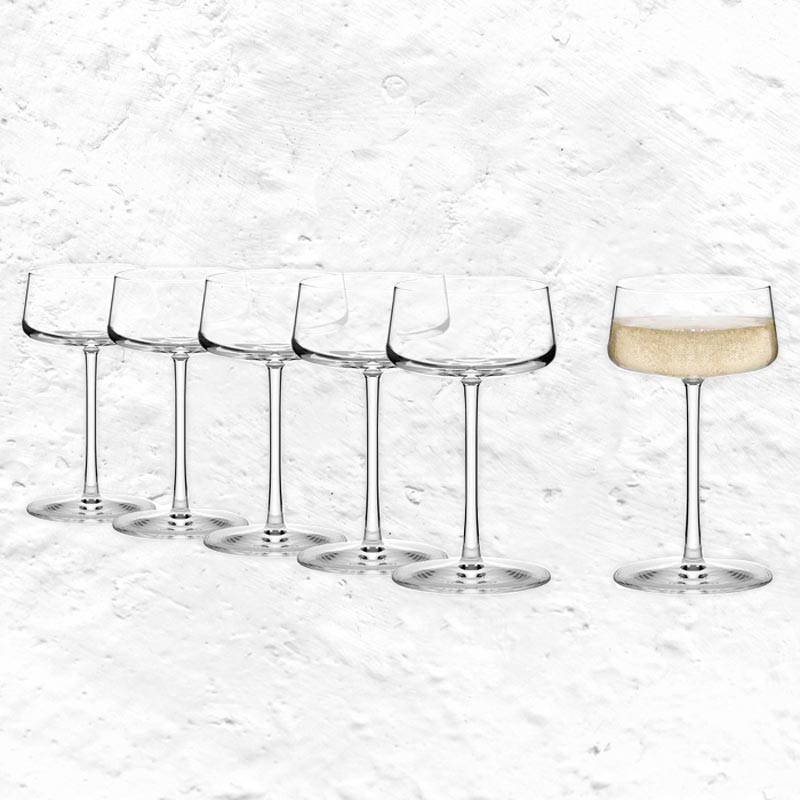 Power Champagne Saucer - 6pc - by Stölzle Lausitz