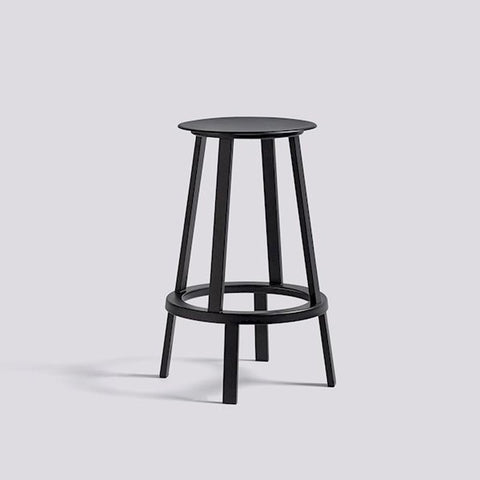 Revolver Bar Stool - Black - des. Leon Ransmeier (made by Hay)