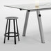 Revolver Bar Stool - Black - des. Leon Ransmeier (made by Hay)
