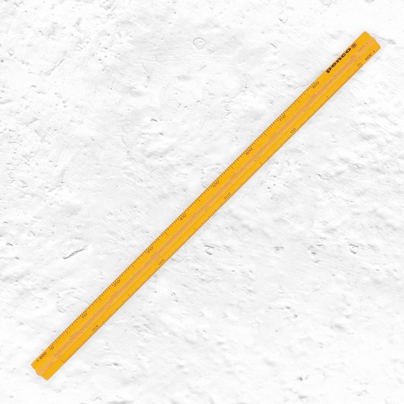 Penco Drafting Scale Ruler - Yellow - by Hightide