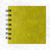 Yellow Square Notebook by Pink Pig (4x4 inches, Thai silk cover)