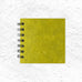 Yellow Square Notebook by Pink Pig (4x4 inches, Thai silk cover)
