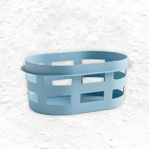 Basket (recycled) - Laundry Basket - Small - Soft Blue - by BIG-GAME for HAY