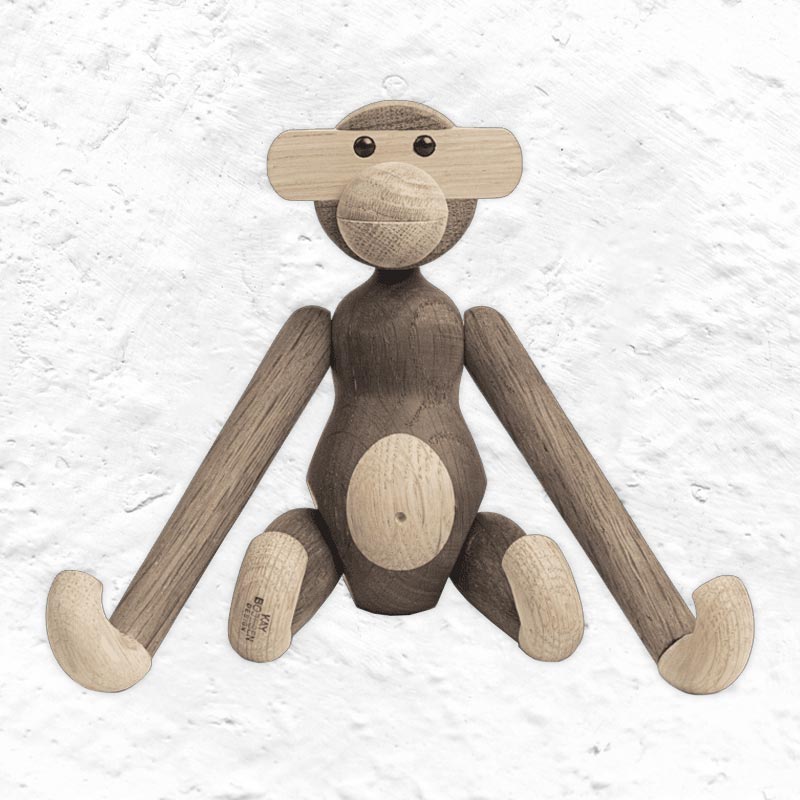 Monkey - Small - Oak/Smoked Oak (des. Kay Bojesen, 1951)
