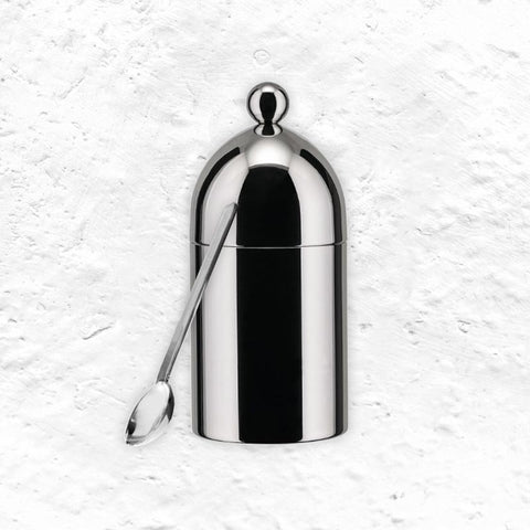 Sugar Bowl with Spoon - des. Aldo Rossi, for Alessi