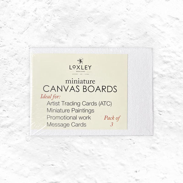 Loxley Trading Cards: 3 miniature canvas boards