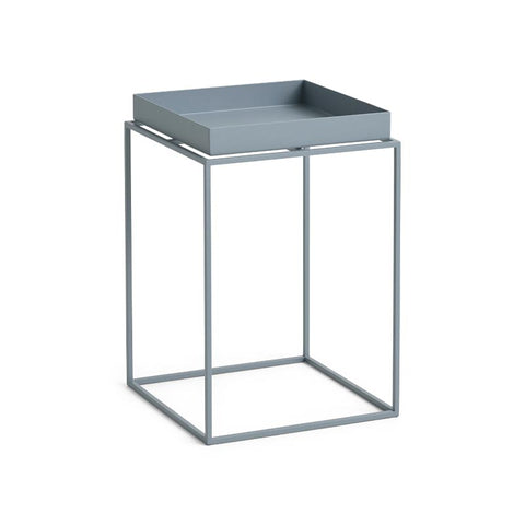 Tray Table in Pigeon Blue Powder Coated Steel - Small - by HAY